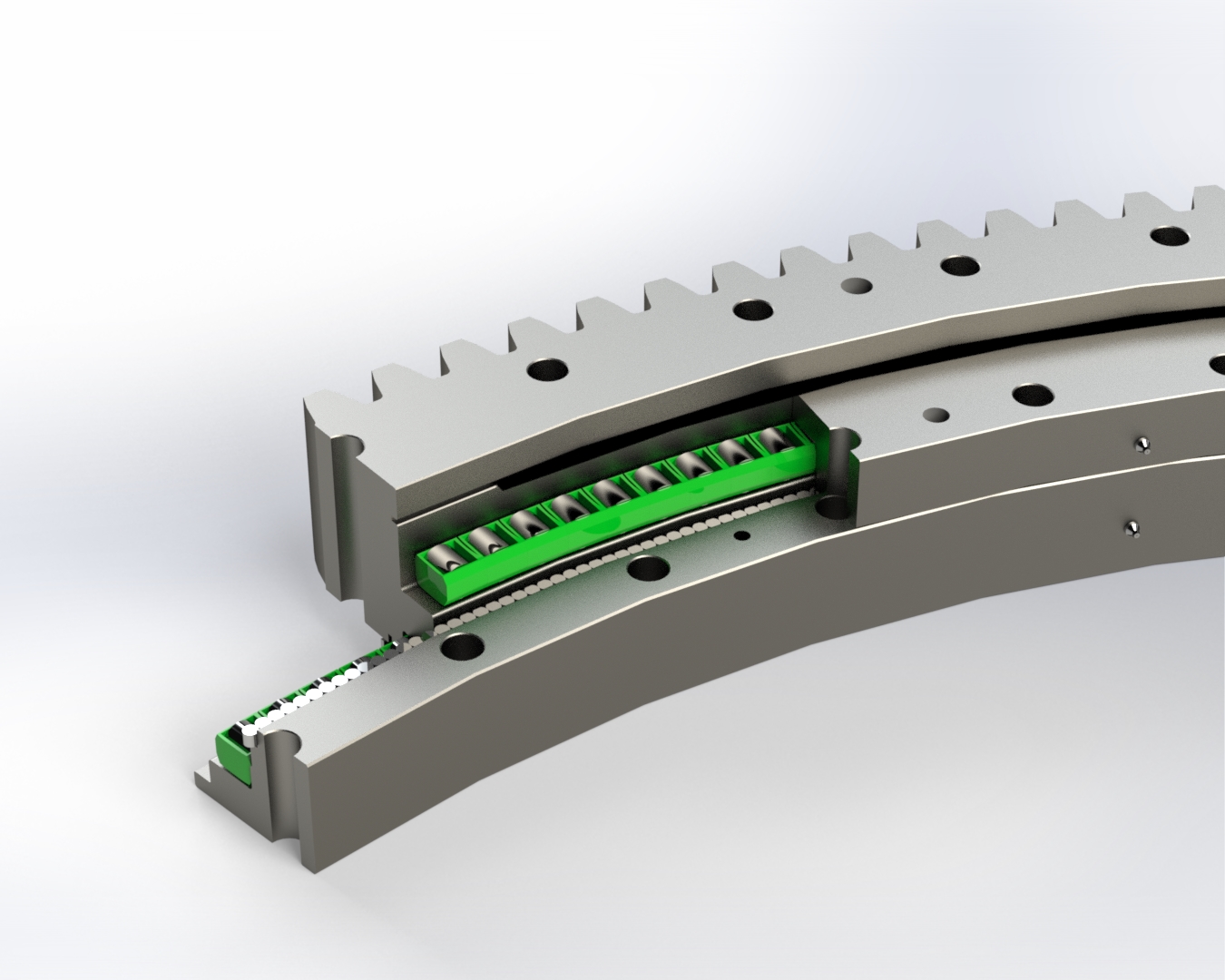 Triple row roller bearings